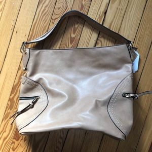 Beige Handbag by Handbag Republic